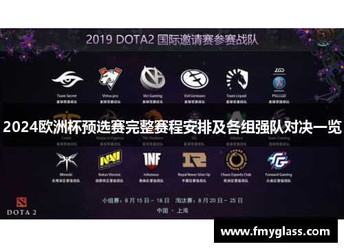 2024欧洲杯预选赛完整赛程安排及各组强队对决一览